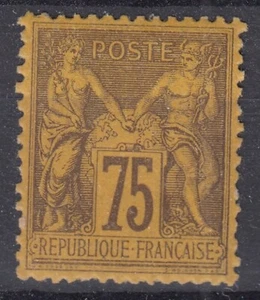 TIMBRE FRANCE SAGE N° 99 NEUF * GOMME TRACE CHARNIERE TB CENTRAGE - COTE 600 € - Foto 1 di 2