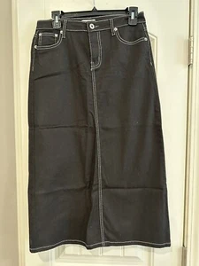 NWOT Cato Girls Long Black Skirt 16 With Bling Modest - Picture 1 of 7