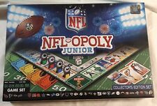 NFL Opoly Junior Board Game monopoly jr. NFLOPOLY Collector's Edition Set