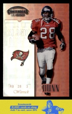 1999 Playoff Contenders SSD Warrick Dunn card #13 Tampa Bay Buccaneers - Image 1 of 2