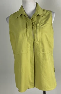ROYAL ROBBINS Button Front Performance Shirt (Quick Dry/Vented)- L, Yellow/Green - Picture 1 of 7