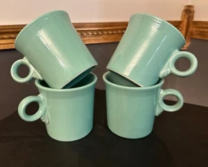 FIESTA HLC Green USA MUG Coffee Cup Fiesta Ware. Green, aqua, teal - Picture 1 of 6