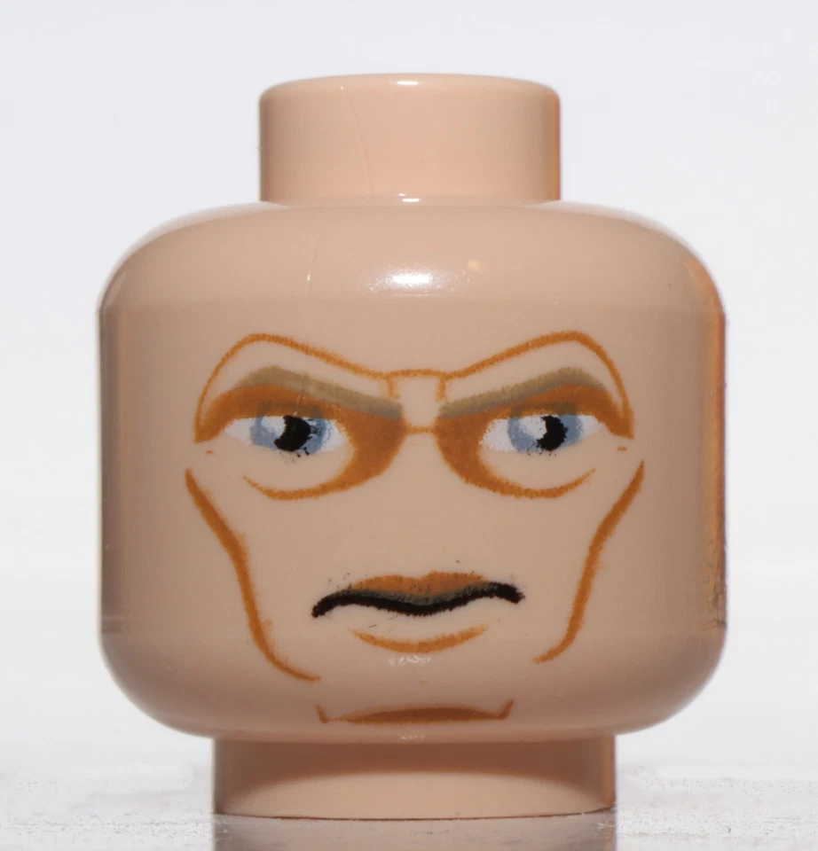 Lego Light Turrón Minifigura Cabeza Líneas de las mejillas Guerras Clon Mandaloriano Foto 1 de 1