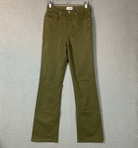 Cotton Citizen Cindy Pant Women 25 High Rise Boot Flare Green Slim Jeans - Picture 1 of 16