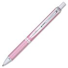 Energel Alloy Rt Retractable Liquid Gel Pen, .7Mm, Pink Barrel, Black Ink