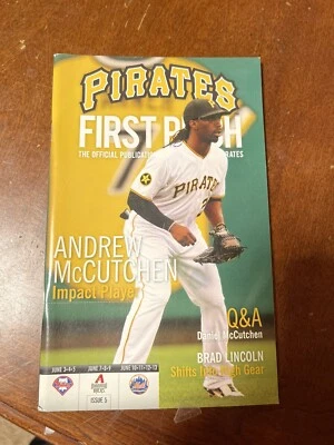 ANDREW MCCUTCHEN 2011 FIRST PITCH PROGRAM PITTSBURGH PIRATES ONLY ONE ON EBAY! - Image 1 of 2