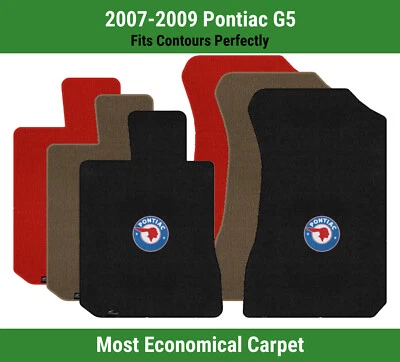 Alfombrillas de primera fila Lloyd Velourtex para Pontiac G5 '07-09 con logotipo Pontiac Chief Foto 1 de 4