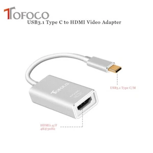 Typ C na HDMI USB 3.1 Kabel Adapter 4K HD TV Konwerter wideo do telefonu Android - Zdjęcie 1 z 6