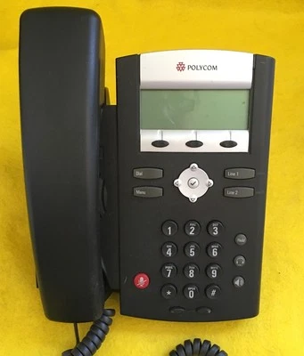 Polycom SoundPoint IP VOIP 330 Phone 2201-12330-001 IP330 w/ Handset & Stand - Image 1 of 3