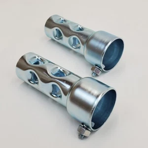 PAIR of 4” SHORT Exhaust Baffles for 1-3/4" OD Exhaust Pipes & Mufflers - Picture 1 of 6