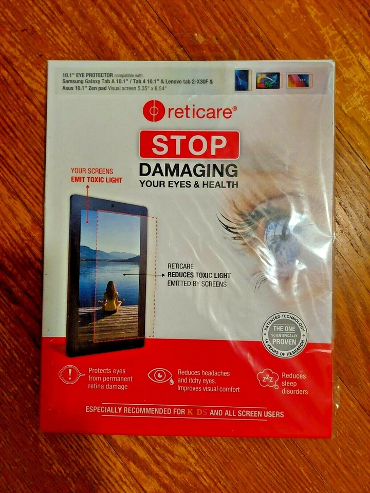 Reticare Screen Protector for Samsung Galaxy Tab A 10.1' Tab 4 10.1" & Lenovo  - Image 1 of 2