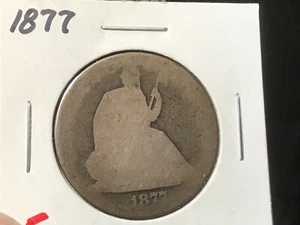 1877 Seated Liberty Half Dollar US Type Coin, Wholesale on a G is $38 - Picture 1 of 2
