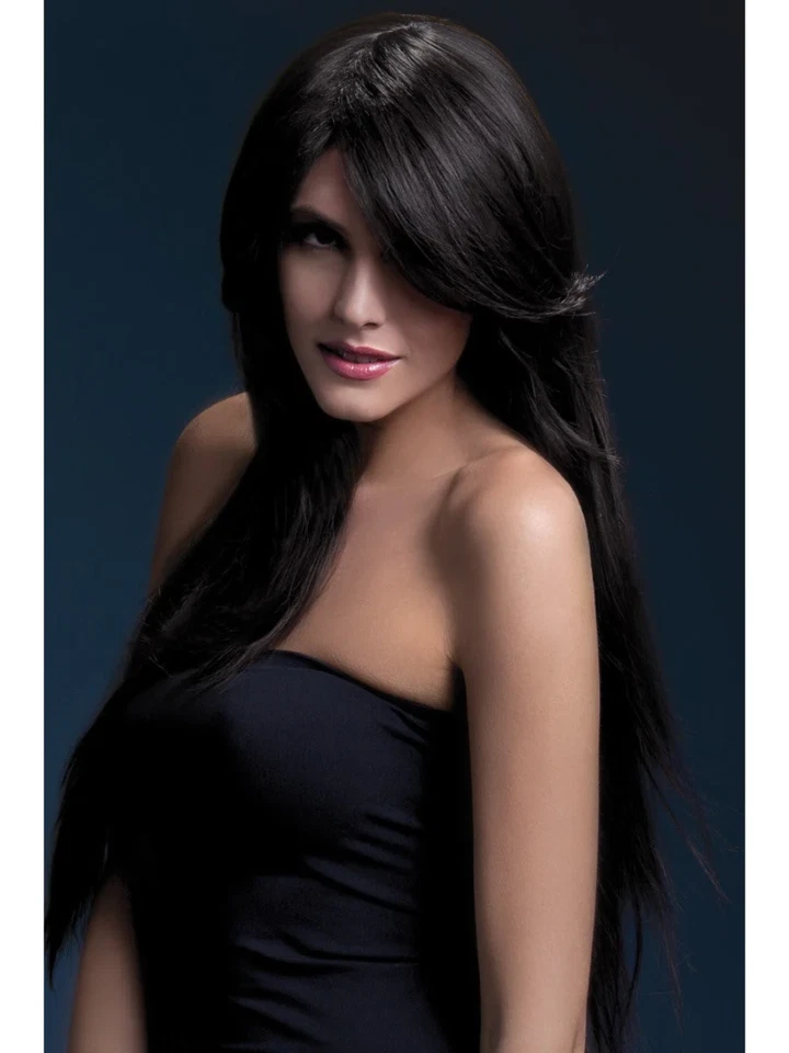 Peluca Resistente al Calor Lavable Estilo Damas Peluca Vestido Elegante Peluca Marrón 71 cm Foto 1 de 1