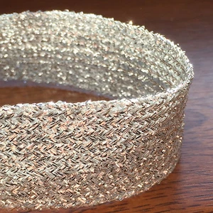 SILVER LUREX BRAID- END OF ROLL BARGAINS- 6MM-25MM - Picture 1 of 3
