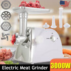 3000W Electric Meat Grinder Mincer Sausage Maker Filler Kitchen Food Mincing USA photo
