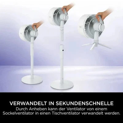 Shark FlexBreeze FA220EU Akku Standventilator weiß leise 35cm Timer - Bild 1 von 4