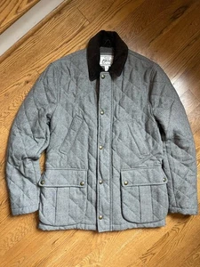 Jos. A. Bank 1905 Men’s Barn Chore Coat Wool Corduroy Herringbone Sz S Zip Snap - Picture 1 of 12