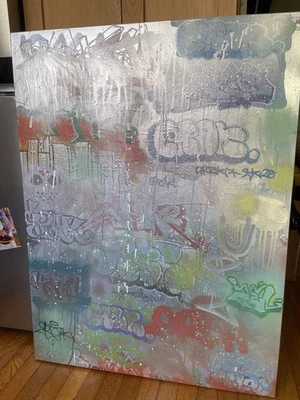 Graffiti Art Canvas “Crown Heights” 30in X 40 In - Image 1 of 4