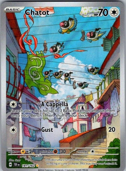 Chatot Illustration Rare SV05: Temporal Forces 181/162 NM - Image 1 of 1