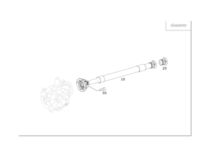 Genuine Mercedes-Benz Propeller Shaft Front 204-410-69-01 - Image 1 of 2