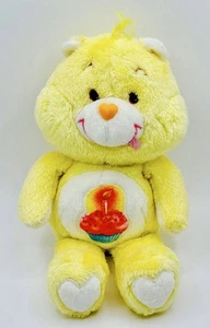 Vintage 1983 CARE BEAR BIRTHDAY Bear Plush 13" Yellow Cupcake Kenner 80s - Bild 1 von 7