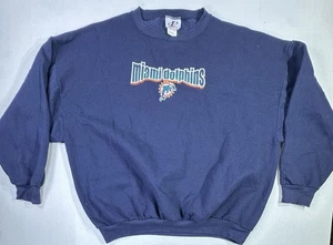 Vintage Miami Dolphins Logo Athletic Sweatshirt 3XL Navy Blue NFL Crewneck - Bild 1 von 5