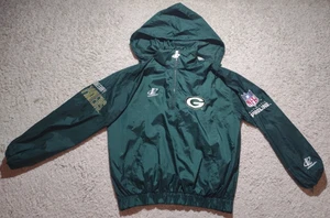 Green Bay Packers Jacket Pullover Men's Large Logo Athletic Pro Line Vintage NFL - Picture 1 of 11