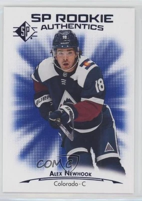 2021-22 SP Retail SP Rookie Authentics Blue Alex Newhook #140 Rookie RC - Image 1 of 2