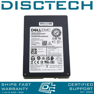 Dell 4KPKF / Seagate Nytro 2032 XS3840SE70134 3.84TB 2.5" SFF 12Gbps SED SAS SSD - Image 1 of 4