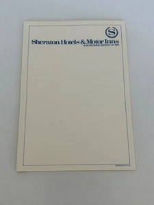 Vintage Sheraton Inns & Motor Lodge Schreibwaren Pad - Bild 1 von 2