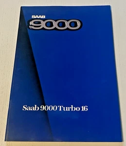 Brochure de Vente SAAB 9000 Turbo 16 - 1985 - En Français. - Picture 1 of 8