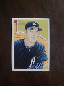 2010 Topps National Chicle Lou Gehrig SP #279 New York Yankees stampa corta - Foto 1 di 2