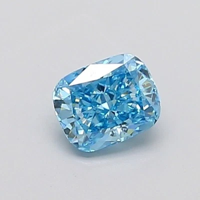 1.03 Ct Cushion Cut IGI Lab IGI Certifide Diamond Fancy Vivid Blue Color VS1 - Image 1 of 4