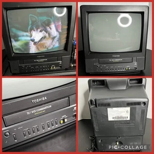 Toshiba MV13M3 2002 13" TV VCR televisión retro para juegos (VCR no funciona) leer - Imagen 1 de 16