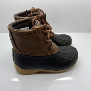 SPERRY SIZE 11 M BOYS KIDS UNISEX PORT BOOT TAN BROWN WATERPROOF MEMORY FOAM - Picture 1 of 7