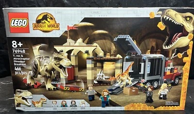LEGO Jurassic World T. Rex & Atrociraptor Dinosaur Breakout Set 76948 New Sealed - Image 1 of 4