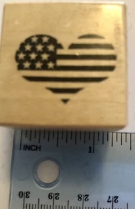 PSX #B-623 Heart Shaped US Flag 1988 - Bild 1 von 3