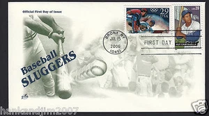 Baseball Sluggers USPS 2006 First Day Cover Roy Campanella & USA Baseball Stamps - Picture 1 of 1