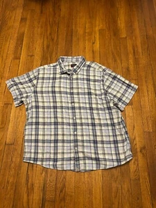 Untuckit Shirt Mens 3XL Short Sleeve Blue - Picture 1 of 4