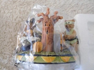 Old Virginia Candle Co. Halloween Kerzendeckel Bären Geist Baum Boo NEU - Bild 1 von 7