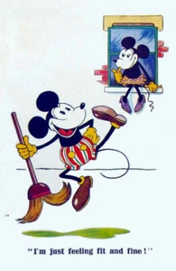 Vintage Style Refrigerator MAGNET Disney Mickey Minnie BRAND NEW - Picture 1 of 3