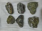 Natural raw rough ornamental stone gold ore mineral specimen collection gift