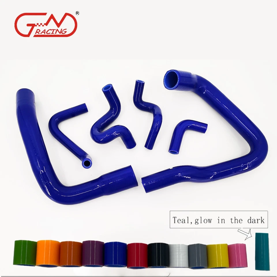 Fit 1986-1993 Ford Mustang GT LX Cobra 5.0L V8 Silicone Radiator Hoses Kit - Imagem 1 de 4