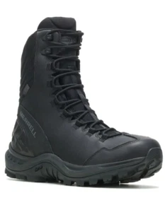 Merrell Men's 8 Thermo Rogue Black Waterproof Ice+ Tactical Boots J17777 NEW! - Picture 1 of 7