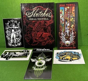Skizzen von Jeral Tidwell ~ HANDSIGNIERT Hardcover ~ Hot Rod, Rat Fink individuelle Kunst - Bild 1 von 17