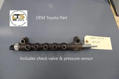 Suministro de combustible usado OEM Toyota Common Rail con válvula de retención y sensor 23810-UL010 Foto 1 de 4