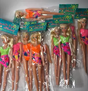 Set 15 Beach Fun Robin Hawaii Barbie Party Goodie Bag Favor Bulk Puppe 90er - Bild 1 von 9
