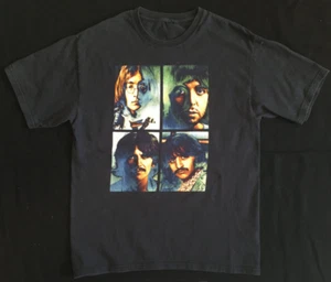 2005 Thrashed Beatles Psychedelic Fab Four Squares T-Shirt - Picture 1 of 3