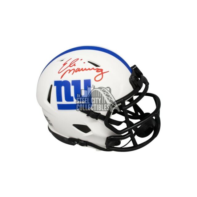 Eli Manning New York Giants Autographed Riddell Flat White