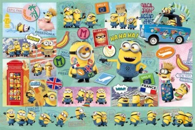 小黄人世界恐慌 1000 件拼图 50x75 厘米亚诺曼 10-1297 全新 — 第 1/2 张图片